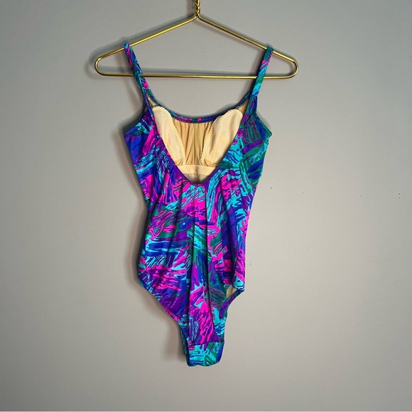 Neon 80's Maxine of Hollywood‎ One Piece Swimsuit - Picture 6 of 7